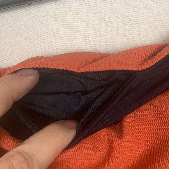 Zyia Active womens 14 16 xl burnt orange ribbed leggings athletic lulu gym work - Picture 8 of 9